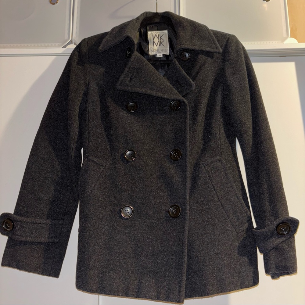 MK Michel Klein Double-Breasted Peacoat